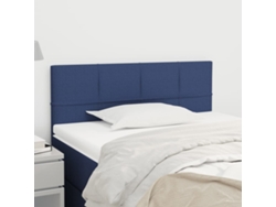Cabecero De Tela Azul 80x5x78/88 Cm