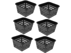 Juego De 6 Macetas De Malla Para Cultivo Hidropónico, Cesta De Plantación Reutilizable.