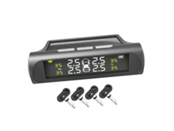 Sistema de monitoreo de presión de neumáticos. Monitor de neumáticos de fácil instalación con indicador de temperatura para SUV y automóviles. GOKOCO