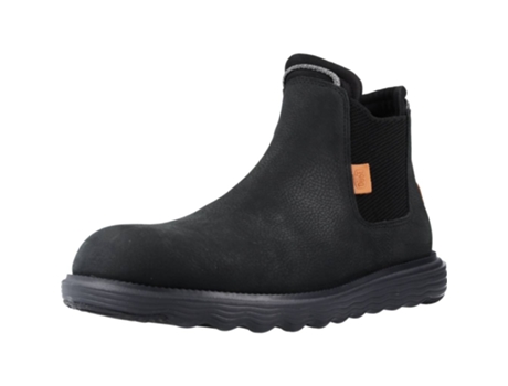 Zapatos de Hombre HEY DUDE Branson Piel Negro (41)