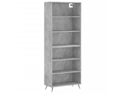 Mueble alto en derivados de madera gris cemento MAISON EXCLUSIVE (69,5x32,5x180 cm)