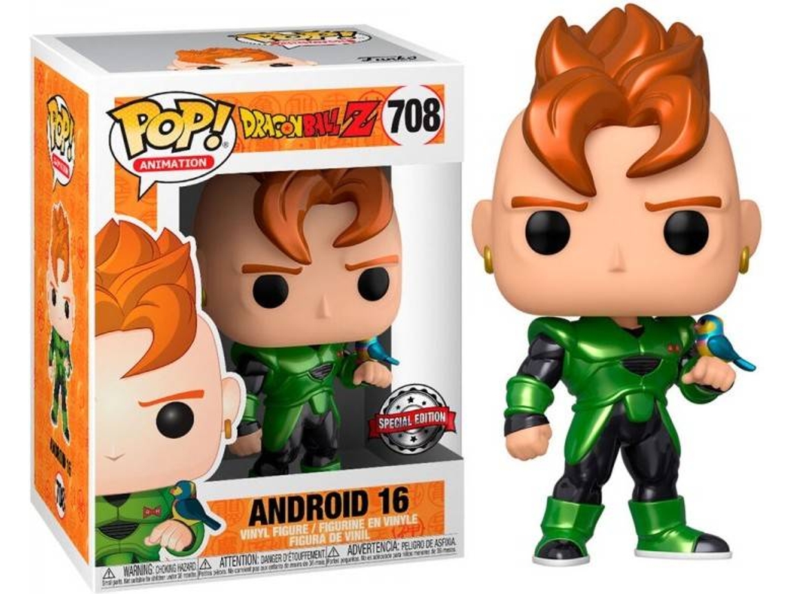 Figura FUNKO Pop Dragon Ball Z Androide 16 Efecto Metalico Exclusivo 39946
