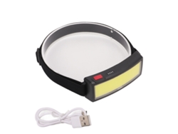 Danu26-linterna Frontal Cob Recargable Usb Led Luz Alta Brillo Ligera Para Pesca Camping Ciclismo Nocturno