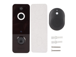 Videoportero Inteligente Con Wi-fi, Cámara Hd Inalámbrica Con Visión Nocturna, Resistente Al Agua Ip65 Y Receptor Para Seguridad En El Hogar. Brilvi_gsg