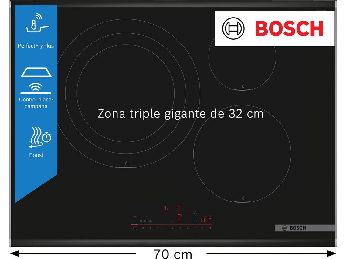 Placa de Inducción BOSCH PID775HC1E (Eléctrica - 71 cm - Negro) 71x52.7