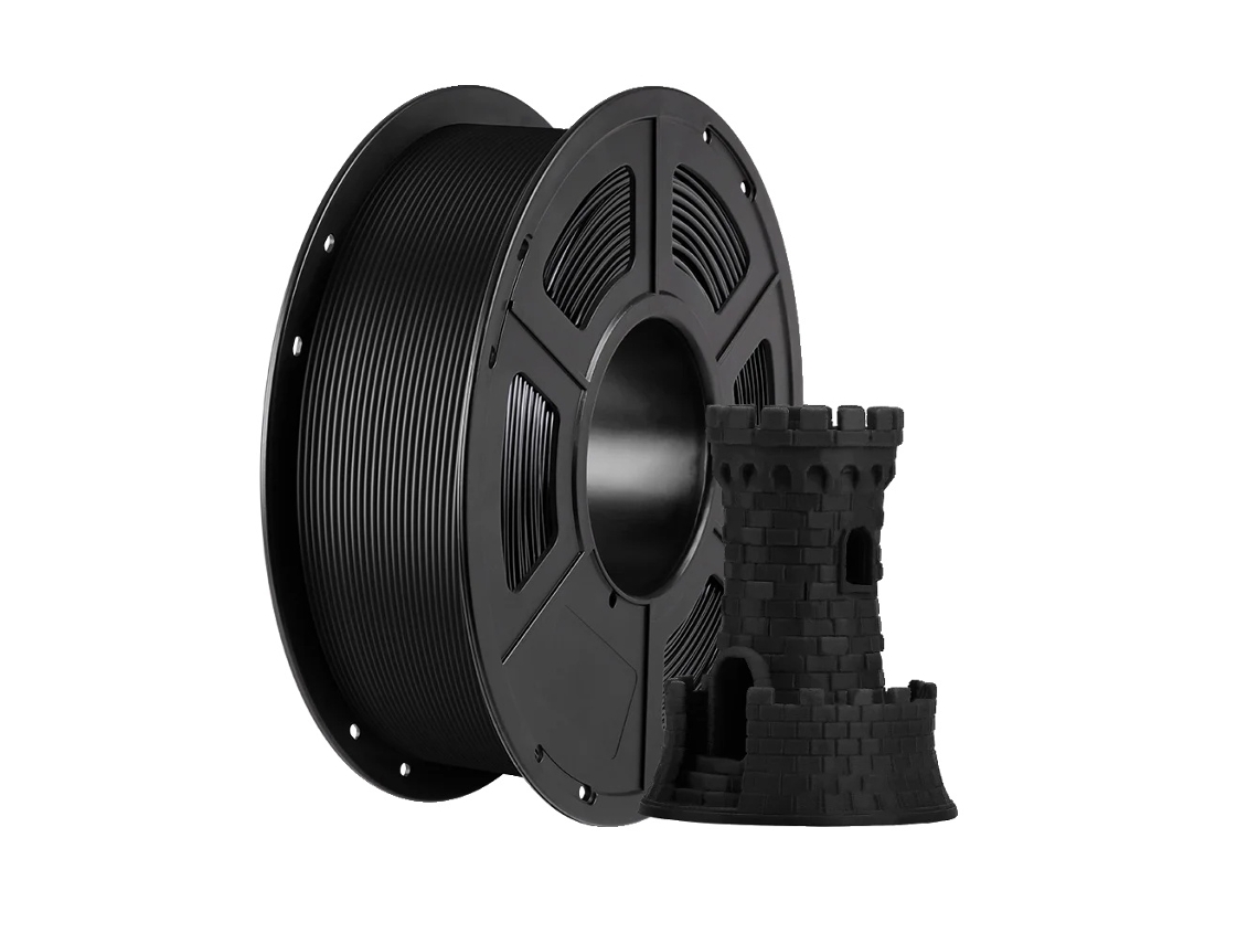 Filamento PLA, material ecológico, excelente calidad de impresión, 20 kg, negro perlado OEM