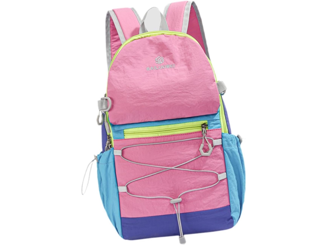 Mochila Harilla Resistente Informal Para Caminar Ir Al Trabajo Diario Hombre Mujer Color Rosa. Ligero