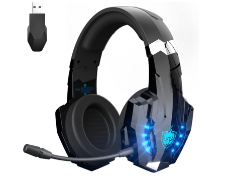 BISBISOUS G9000Max Auriculares Inalámbricos para Juegos 7.1 Estéreo con Micrófono 2.4G Inalámbricos para Switch Pc Ps4 Ps5 Negro