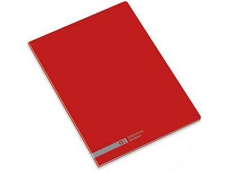 Cuaderno Engrapado AMBAR Rojo (A4 - Cuadriculado - 48 Hojas)