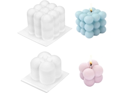 Moldes De Silicona 3d Para Velas, 2 Piezas Para Velas, Jabones Y Pasteles Caseros 2025