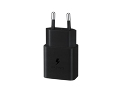 Adaptador de corriente SAMSUNG (USB-C - 15W - Negro)