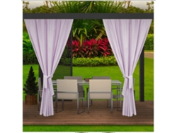 Cortinas Exterior 2x 155x200cm Cortina Morada para Pérgola Impermeable Cortina exterior para terraza Cortina parasol para balcón