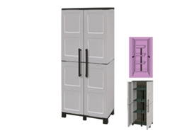 Armario de Exterior MAURER Resina 68x37x169 cm. con Portaescobas