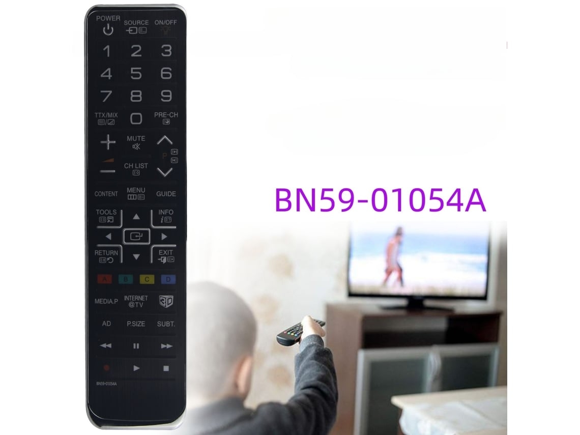Mando A Distancia Samsung Bn59-01054a De Color Negro, Con Un Alcance De 8 A 15 Metros, Apto Para Televisores De Alta Definición (hdtv).