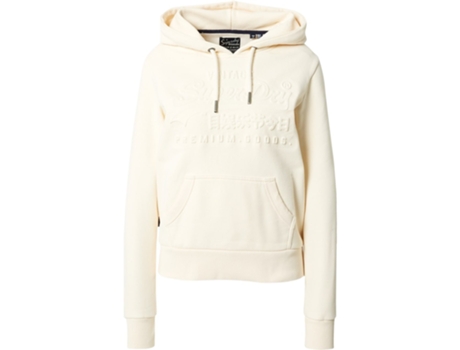 Sudadera con Capucha de Mujer SUPERDRY Embossed Vl Blanco (L)