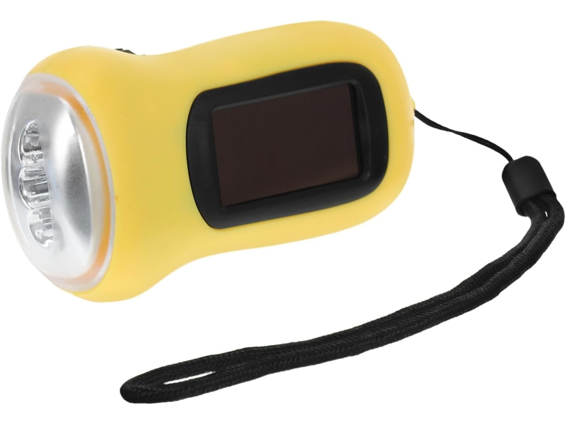Linterna Multifuncional Con Manivela Y Led De Iluminación Solar