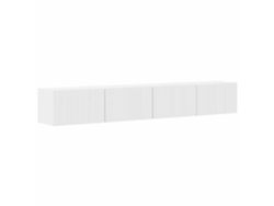 Maison Exclusive - Mueble De Tv Montado En La Pared 2 Pcs Brillante
