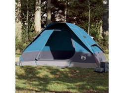 Tienda De Campaña Familiar Iglú 6 Personas Impermeable Azul