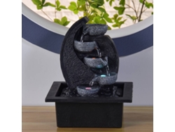 Fuente de Agua ZEN'LIGHT Cascade V2 (Negro - 21x17x26 cm - Resina)