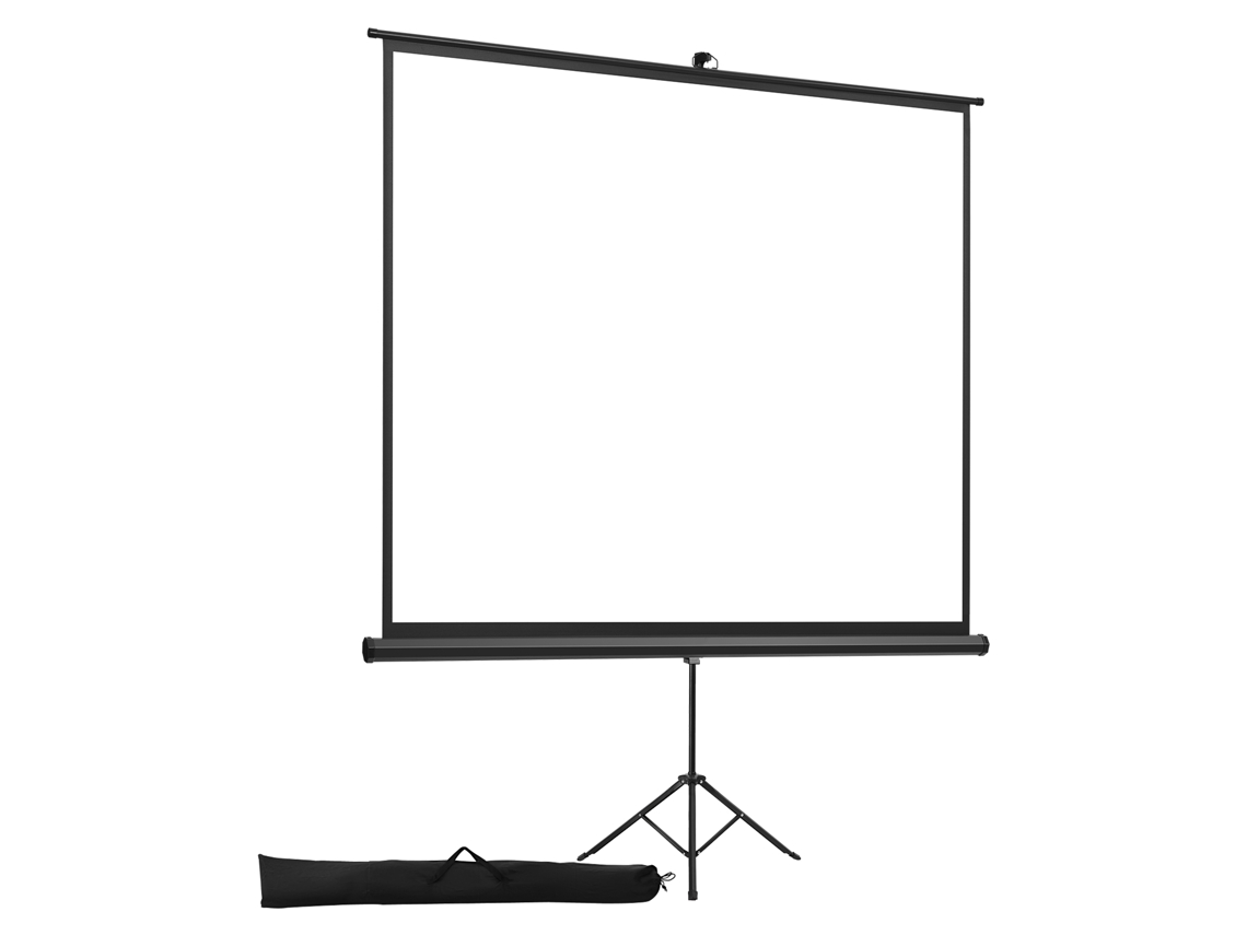 Pantalla de proyección Succebuy con soporte, 178 x 178 cm, ángulo de 160 grados, 11" 4K HD