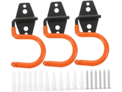 Organizador Herramientas Garaje 3 Piezas Resistente Estante Jardín Escalera Revestimiento Pvc Inoxidable