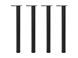 4 patas de mesa, altura ajustable, negro, 710 mm, DKD HOME DECOR