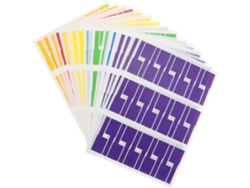 20 Feuilles Étiquettes Autocollantes Câble Couleurs Mixtes Resistancees À Eau Pour Gestion Reseaux