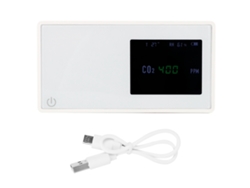 Detector Inteligente De Dióxido De Carbono (co2) Con Pantalla Digital Y Monitor De Calidad Del Aire Doméstico Usb.
