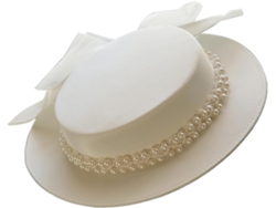 Elegante Sombrero De Boda Victoriano Con Cadena De Perlas - Accesorio Para Ceremonia Y Fotografía De Boda