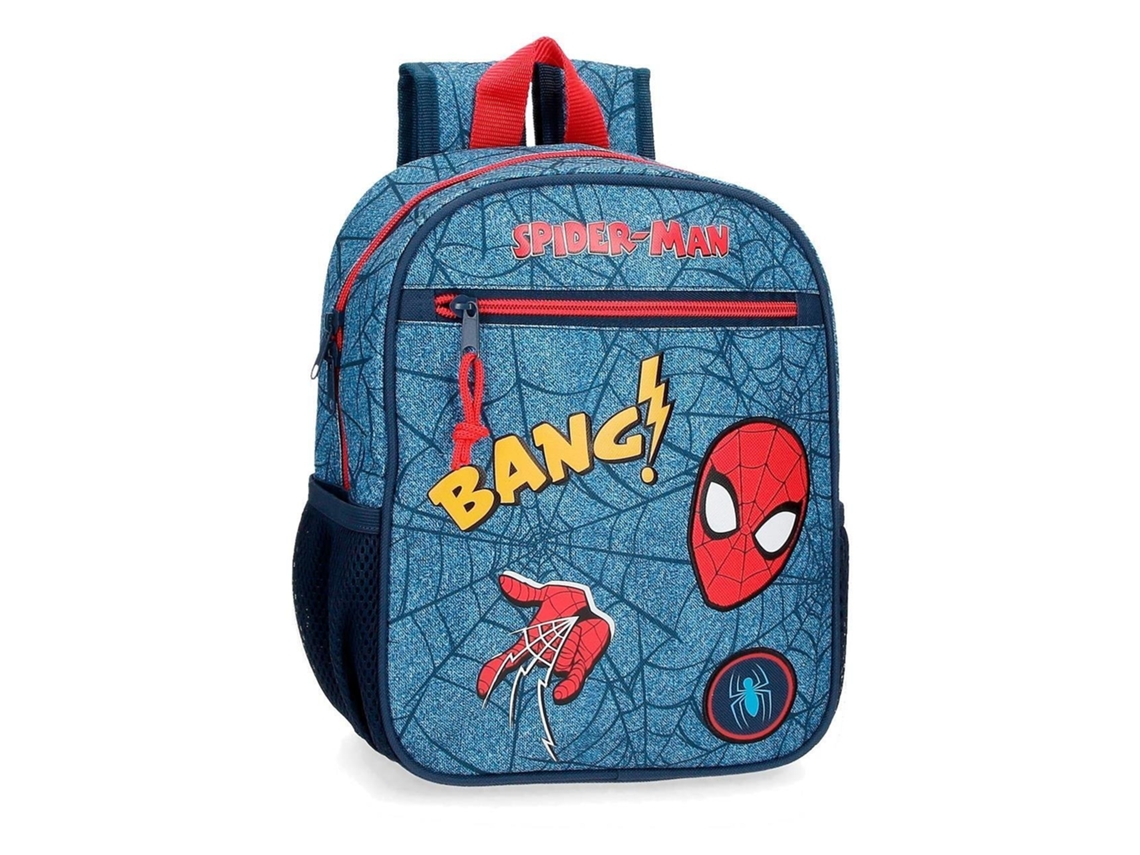 Mochila Escolar MARVEL Spiderman Denim Azul (23x28x10 cm)