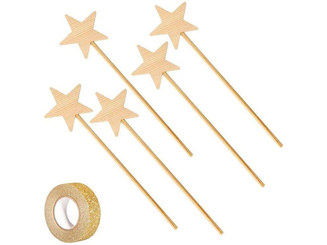 Varitas Mágicas YOUDOIT (Dorado - Madera - 23 cm)