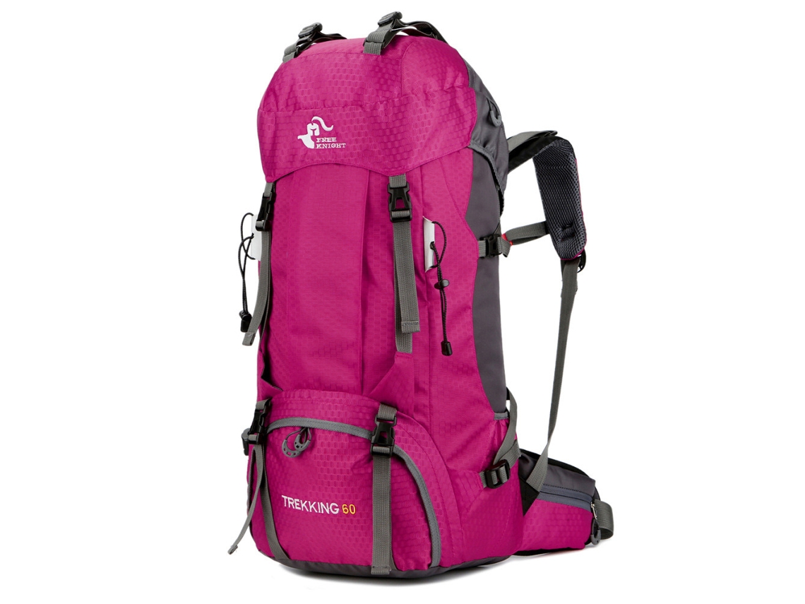 GIGIKILL Mochila de caminhada ultraleve à prova d'água de 60L grande capacidade mochila de viagem ao ar livre com capa de chuva para homens e mulheres