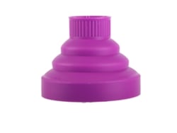 Difusor Plegable De Secador De Pelo De Silicona Portátil Para Viajes Morado