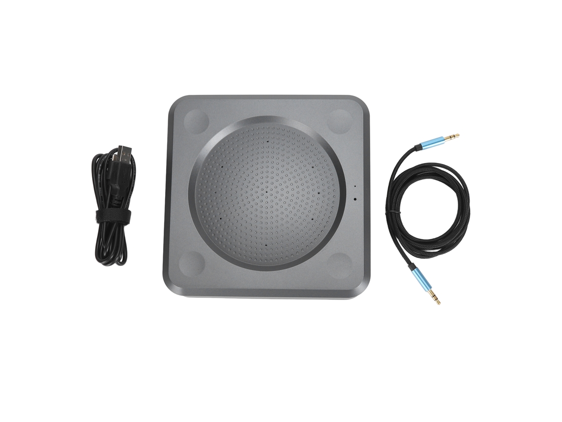 Micrófono Omnidireccional Para Conferencias Con Reducción De Ruido, Conexión Usb Plug And Play Para Pc, Android E Ios.