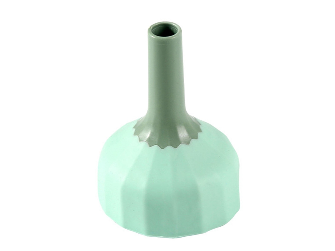 Embudo De Cocina De Silicona Pp Verde Claro-oscuro Con Filtro De Boca Ancha Para Aceite Y Vino.