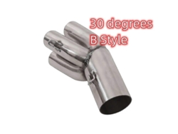 Adaptador de colector de escape de acero inoxidable de 30/90/180 grados para BMW K100 K75 Cafe Racer