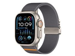 Bracelete Para Apple Watch 42/41/40/38mm - Nylon Elástico Com Fecho De Paraquedas Ajustável Cinza Escuro