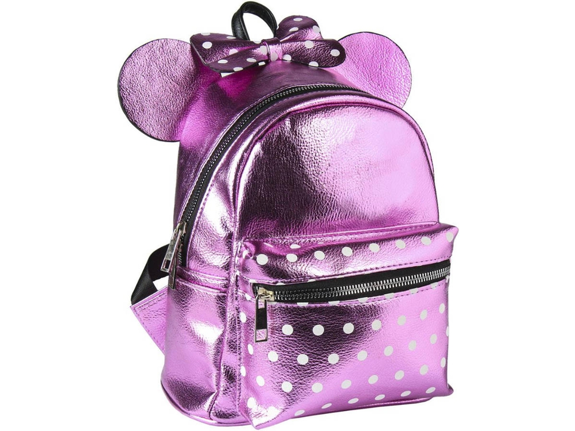 Mochila MINNIE MOUSE (Morado - Poliuretano - 25.5x22x11.4 cm)