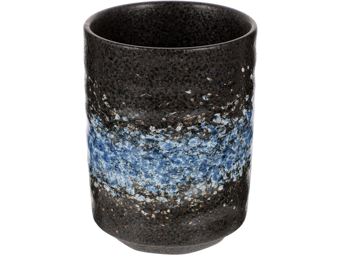 Taza De Té De Cerámica Azul Japonesa Vintage, Vaso Compacto Para Uso Diario.