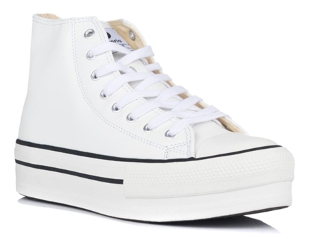 Zapatillas Vegana Con Plataforma VICTORIA (Sintético-Blanco-39)