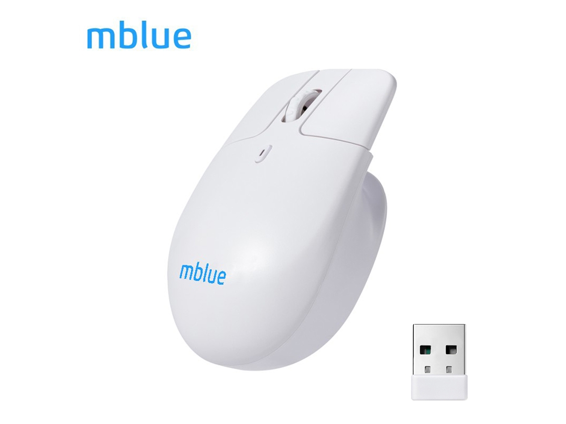Ratón Inalámbrico Bluetooth 2.4g Recargable Y Ligero Mblue M203 Con Luz Indicadora Para Pc, Notebook Y Laptop
