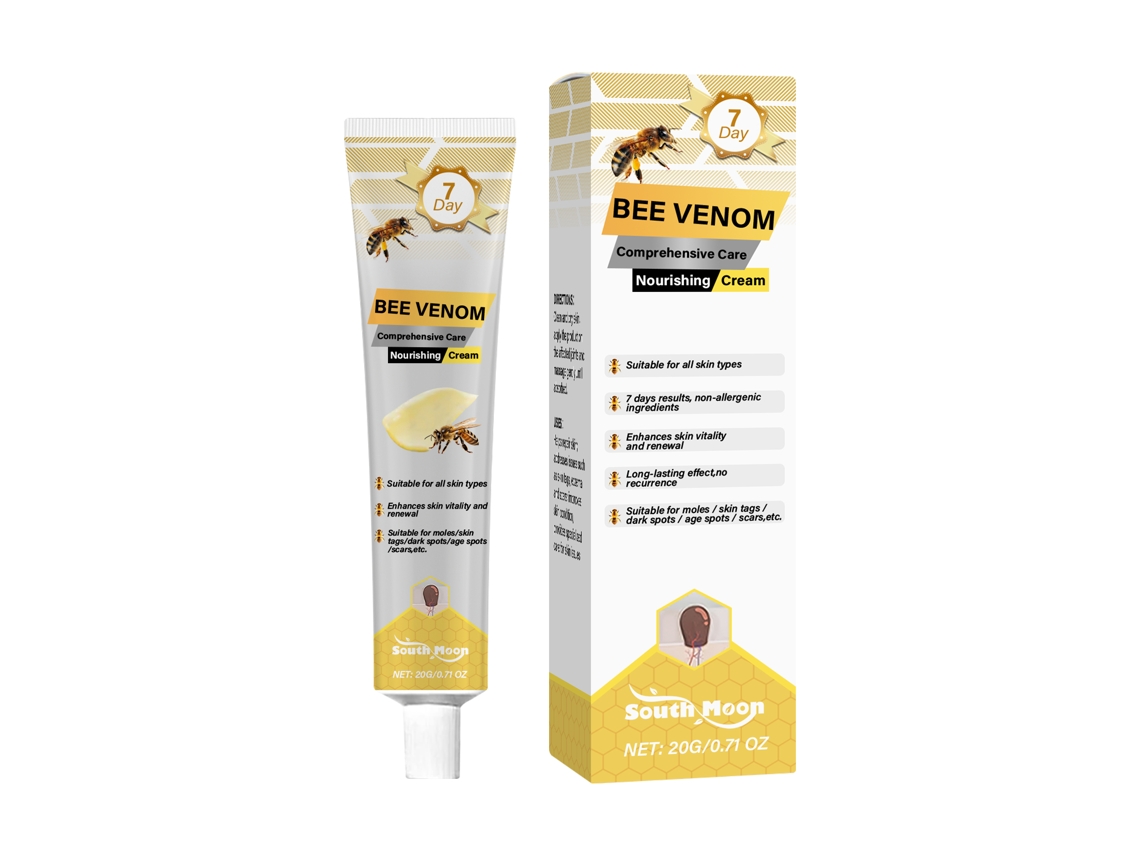 Crema para el cuidado de la piel con veneno de abeja