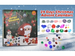 Calendario de Adviento de Cristal Aoresac 2023 con 24 piedras