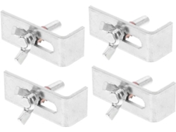 Juego de 4 soportes de montaje para fregaderos galvanizados, clips para fregaderos y lavabos de Gokoco