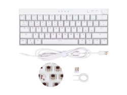 Teclado Mecánico Inalámbrico Con 61 Teclas, Iluminación Rgb, Tres Modos Y Interruptores Marrones Para Juegos Y Uso De Oficina.