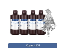 Resina 3D Anycubic, disponible en varios colores, alta precisión para impresión LCD, transparente - 4 kg