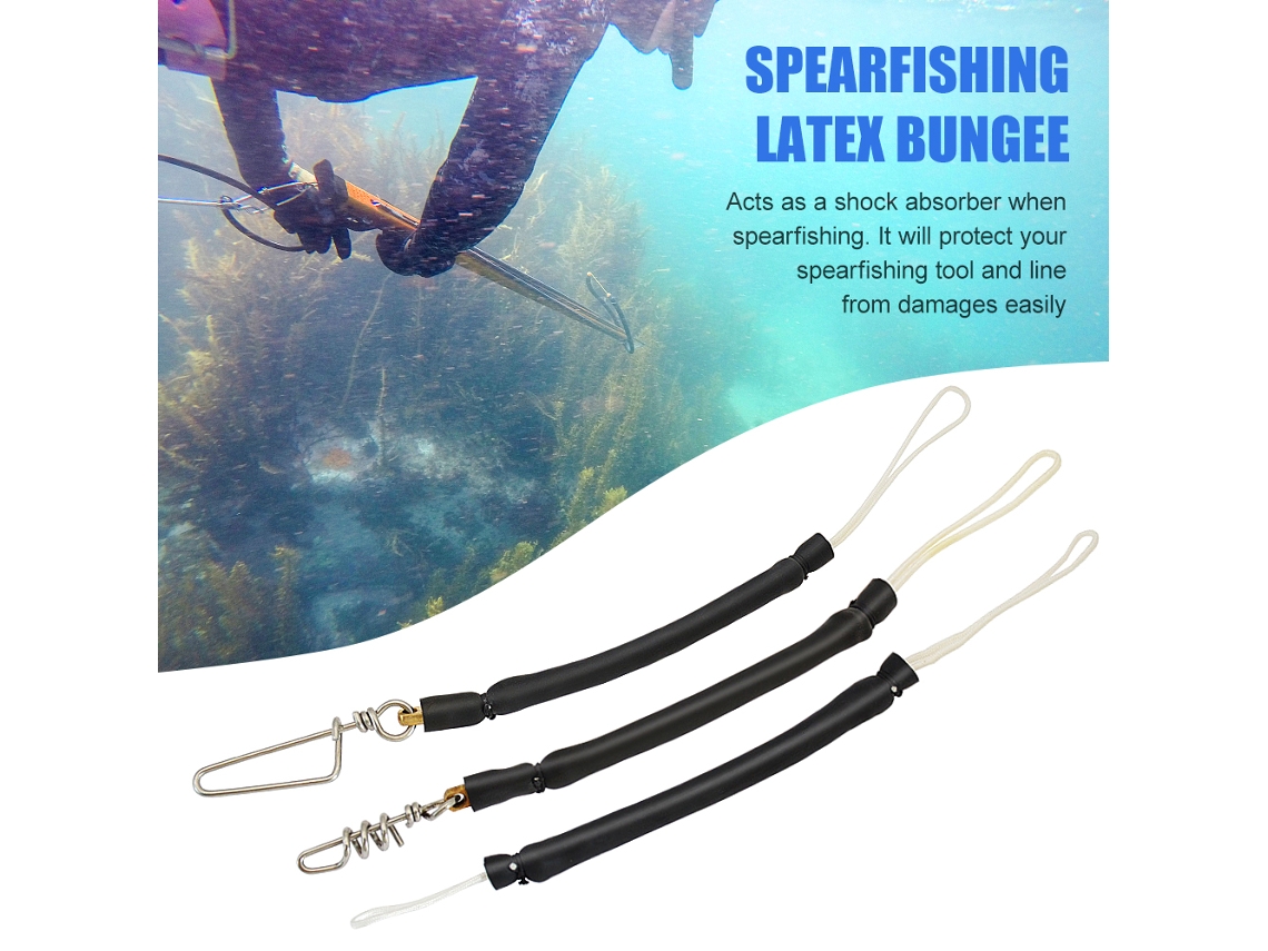 Ymsl Amortiguador De Choque De Latex Bungee Para Pesca Con Arpón Línea Absorbente De Impacto Shockcord Tubo Hxl