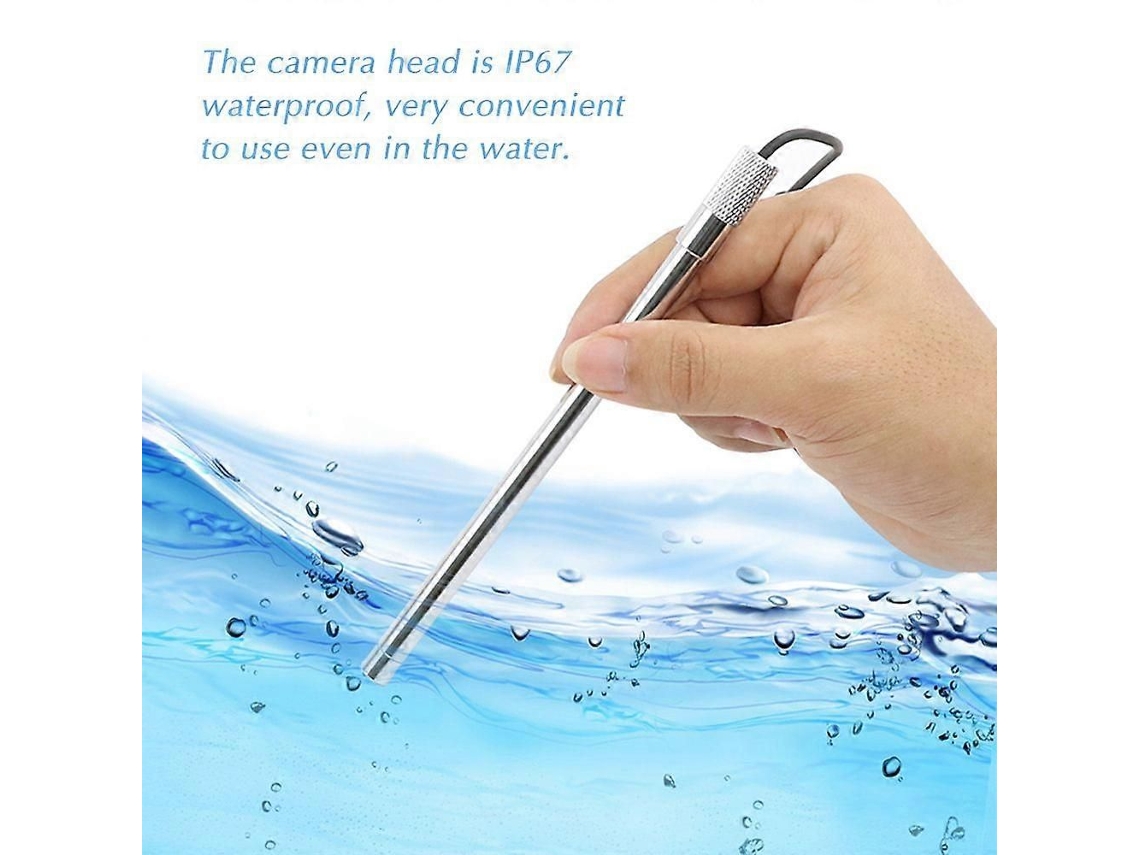 Microscopio de inspección digital USB portátil con lupa, resistente al agua IP67, cámara con 8 luces LED integradas y sensor CMOS avanzado, aumento de