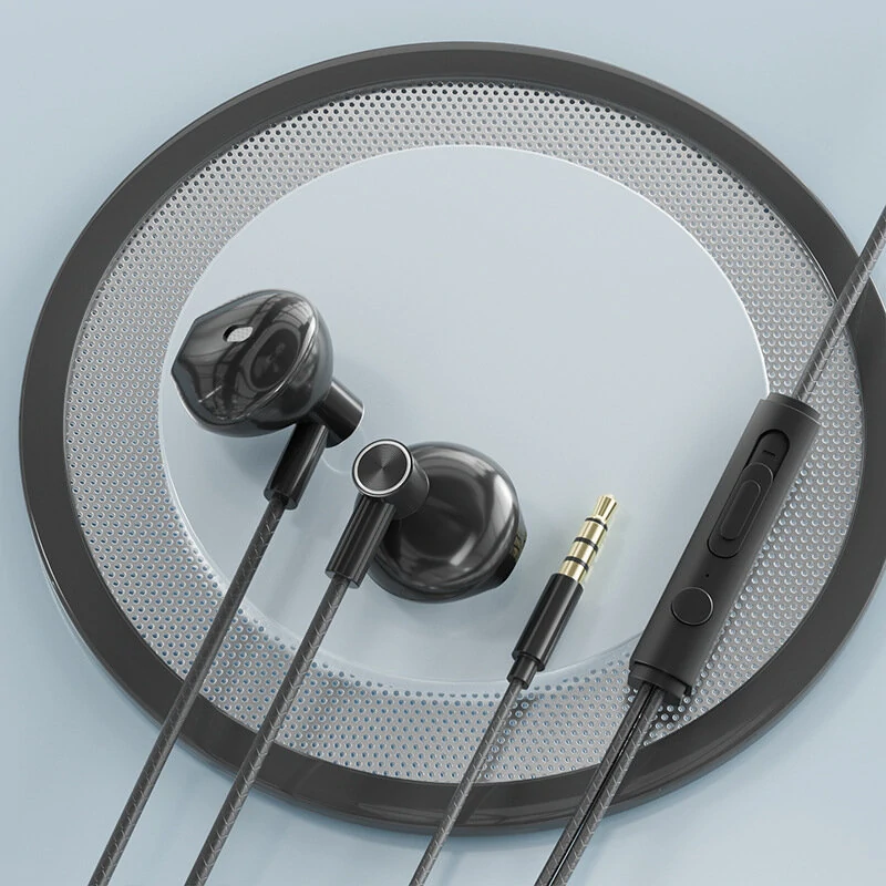 Auriculares Con Cable Y Conector De 3,5 Mm Para Música, Juegos, Deportes Y Micrófono.