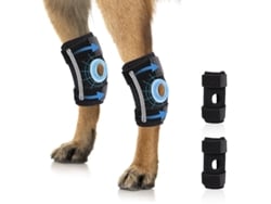 Rodillera Protección Articular Perro Talla M 2 Unidades Soporte Muelle Amortiguación Ajustable